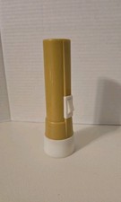 Vintage Rayo-Vac Retro Plastic Flashlight USA Mustard Yellow/White 6.5