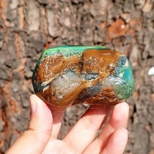 149 Gr Natural Rough Green CHRYSOPRASE Mineral Specimen Rough picture