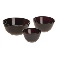 Mosser Black Raspberry 3 Piece Mixing Bowl Set picture