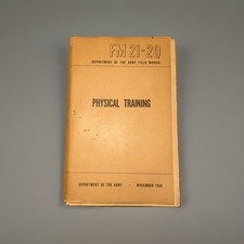 Antique FM21-20 Physical Training Original Army Field Manual November 1950 picture