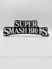 3D Super Smash Bros Logo Display Sign For Figures & Video Games picture
