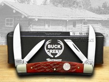 Buck Creek Red Pickbone Congress Pocket Knives 6682RPB Knife picture