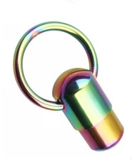 1 14g 5/8 Rainbow Vibrating VCH Belly Captive Tingle Hot Game Ring 10 Batteries  picture
