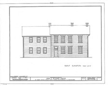 West Newton PA John C Plumer House 1930s Front Elevation HABS Drawing picture