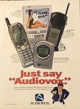 2001 Audiovox PRINT AD Cell Phone 2-Way Radio MP3 - Want One VTG 2000s Just Say picture