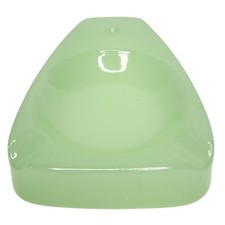 Vintage Art Deco Green Jadeite Glass Trinket Tray / Ashtray - Part (No Glow) picture