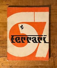 1967 Ferrari Yearbook | Formula 1 Racing | Production Cars| Factory Original picture