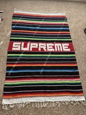 Supreme HANDWOVEN Serape Blanket Multicolor Striped Mexican Textile 2020 S20 picture
