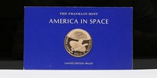 1977 AMERICA IN SPACE SERIES RARE BRONZE PROOF MEDAL ATS VI  ORG PACKAGING #1352 picture