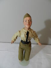 VINTAGE WORLD WAR II FREUNDLICH DOLL-MILITARY MAN- ARMY DOLL-COMPOSITION MOLDED picture