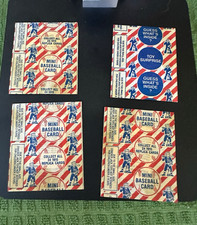 Cracker Jack 1915 Reproduction 3 Mini Baseball Cards unopened and regular prize  picture
