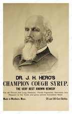 Westborough Massachusetts 1880s Champion Cough Syrup Standard Postcard picture