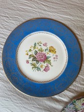 antique plate (Blue and white floral antique plate) picture