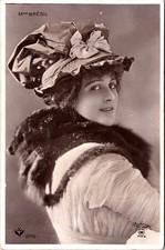 MARGUERITE BRESIL : FRENCH STAGE & FILM ACTRESS : BY REUTLINGER : RPPC picture