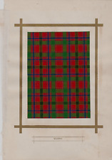 MUNRO TARTAN VINTAGE BOOK PRINT / PLATE SCOTTISH HIGHLANDS CLANS SCOTLAND picture