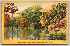Greetings From Ravenswood WV C1951 Postcard U10 picture