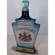 1968 Jim Beam Historic Pennsylvania Keystone State Regal China Decanter Empty picture