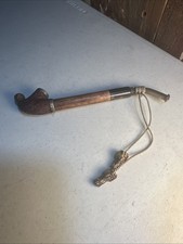 Vintage Radica “Garantita” Briarwood Bent Stem Tassels 7.5”Long Smoking Pipe picture