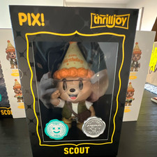 Thrilljoy Pix Scout Vinyl Figure Limited Edition 1500pcs Brown/Beige Hero pic  picture