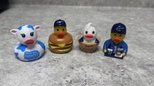Culver’s Promotional Ducks - Set of 4 - with Limited Edition Cow Print Duck picture