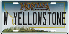 West Yellowstone Montana Aluminum License Plate picture