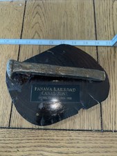 Original Rail Tie & Spike Panama Railroad 1853-1869 on Wood picture