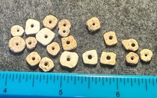 20 Original Cherokee Indian Shell Trade Beads Ancient Artifacts Pre Contact picture