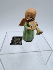 Vintage Anri Toriart Angel Playing Horn 3.5” Figurine Italy With Original Tag picture