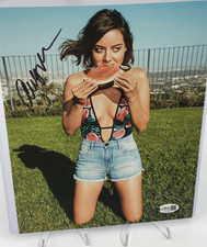AUBREY PLAZA AUTO JSA Signed 8x10 PHOTO wCOA card PARKS and REC as APRIL LUDGATE picture