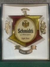 VINTAGE Schmidt's of Philadelphia Light Beer Illuminated Breweriana Sign picture