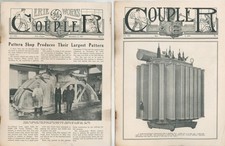 1924 General Electric Coupler Erie PA Works Mag Turbine Pattern Factory Photos 2 picture