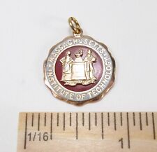 HTF Antique MIT Massachusetts Institute of Technology 14K Gold Watch Fob Pendant picture