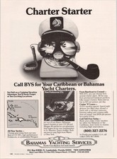 Bahamas Yachting Services 1982 Vintage Print Ad Caribbean Yacht Charters picture