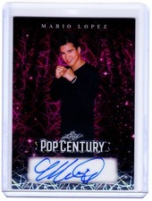 Mario Lopez 2026 Leaf Metal Pop Century Auto Card # 1/1   Saved by the Bell picture