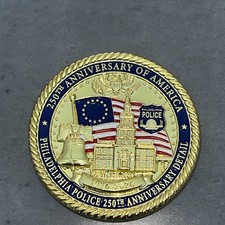 Philadelphia Police USA 250th Anniversary Challenge Coin picture