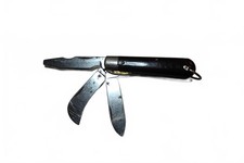 COLONIAL Vintage Electricians Pocket Knife 3 Blade Wire Stripper Screwdriver USA picture