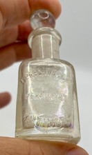 1890s Wm H Brown Co Perfume Bottle with Stopper Baltimore MD Embossed Hand Blown picture