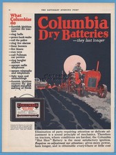 1922 Columbia Battery National Carbon Long Island NY Edward A Wilson Tractor Ad picture