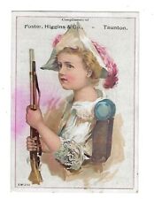c1890 Victorian Trade Card Foster, Higgins & Co., Reliable Clothiers picture