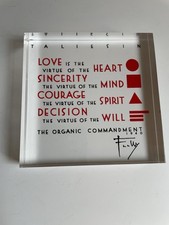 Frank Lloyd Wright TALIESIN Organic Commandments Acrylic Paperweight Sculpture picture