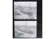 1929 USS Constitution Ironsides Boston Navy Yard Rebuild Glass Negatives 2 OOAK picture