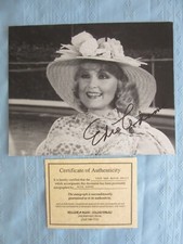 RARE SIGNED ORIGINAL W/COA EDIE ADAMS BLACK&WHITE 8X10 PHOTO picture