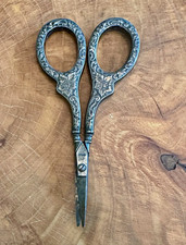 Vintage Sterling Dressmaker's Sewing Scissors, Zwilling J. A. Henckels  picture