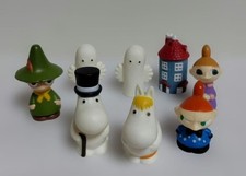 Moomin 8piece set finger puppet soft vinyl picture