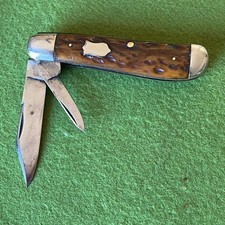 Old Vintage Cattaraugus Dogleg Jack Folding Pocket Knife picture