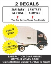 Vintage Mighty Dump Truck Sanitation Sanitary Service Decals For Tonka picture