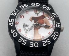 Disney Licensed Watch New Battery Black Canvas Hook/Loop Strap Kids Boys Girls picture
