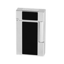S.T. Dupont Line 2, Palladium & Black Lacquer Lighter, 016380 (16380) New In Box picture