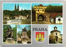Vintage PRAHA Prague Vyšehrad Multi-View Postcard CZ Czechoslovakia Photo picture