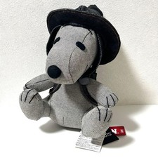PEANUTS Snoopy x EDWIN Black Denim Plush Toy Collaboration Tag Attached picture